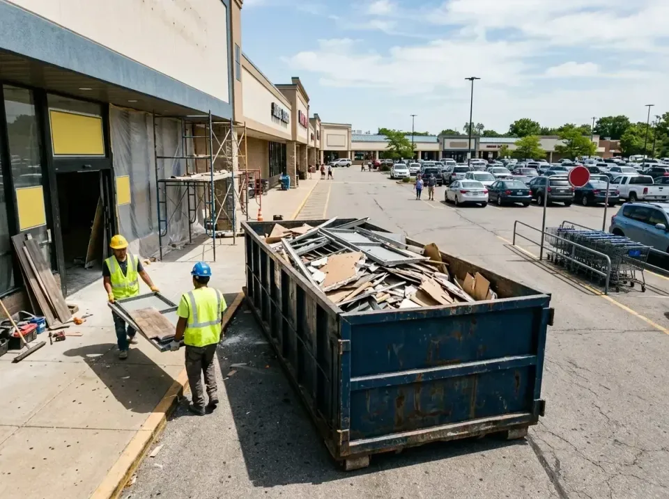 retail-store-renovation-debris-003 — frequently asked questions, Roll-off Dumpster Rentals in Glen Burnie, MD